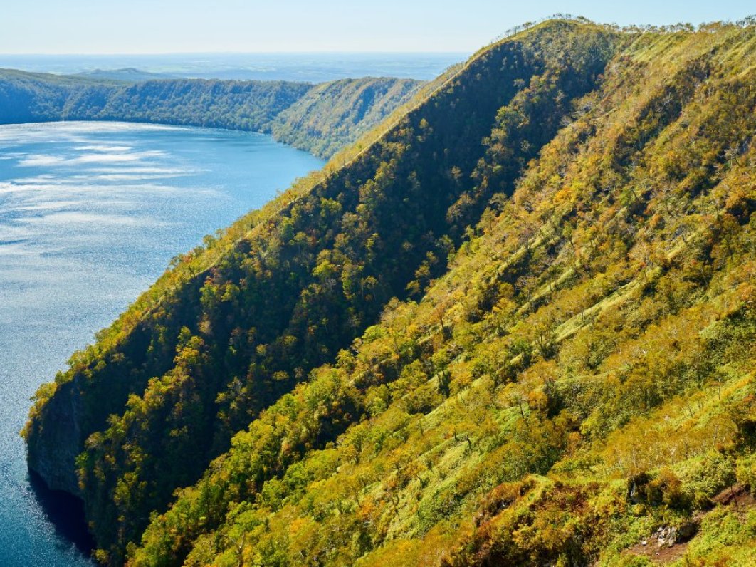 Outer rim of Lake Mashu